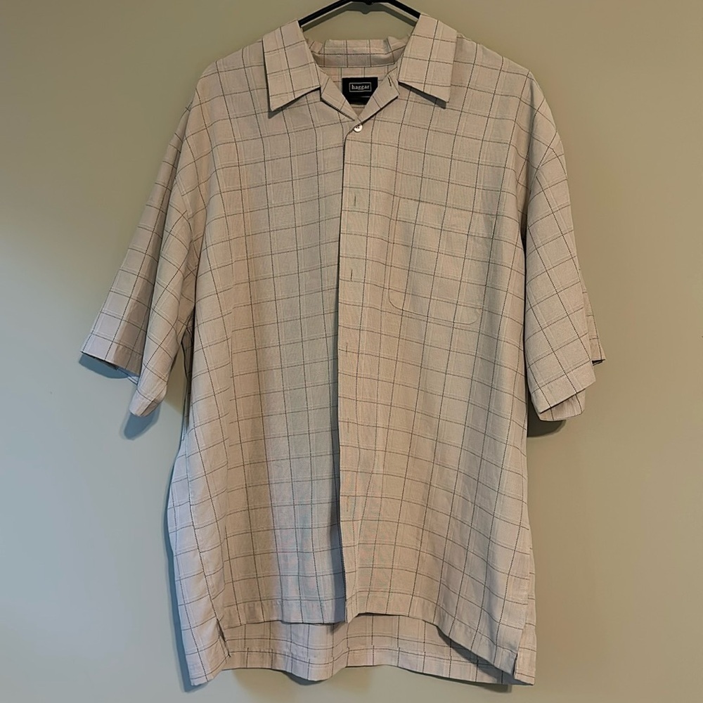 Men’s Haggar button down shirt L
